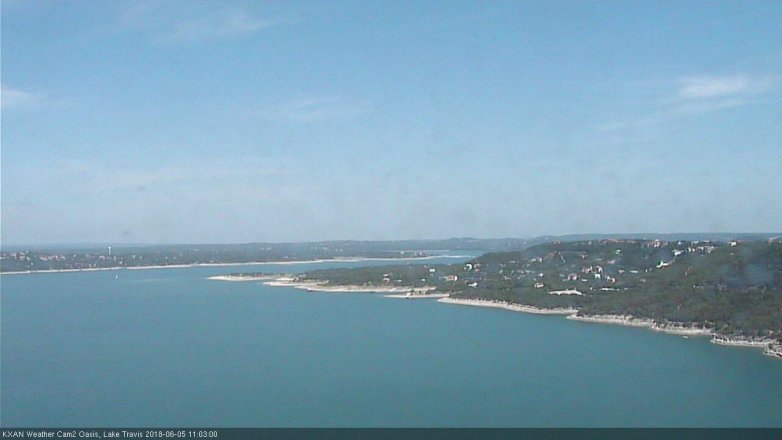 Lake Travis webcam, June 5, 2018 10:05 AM CT