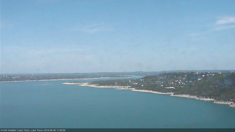 Lake Travis webcam, June 5, 2018 10:10 AM CT