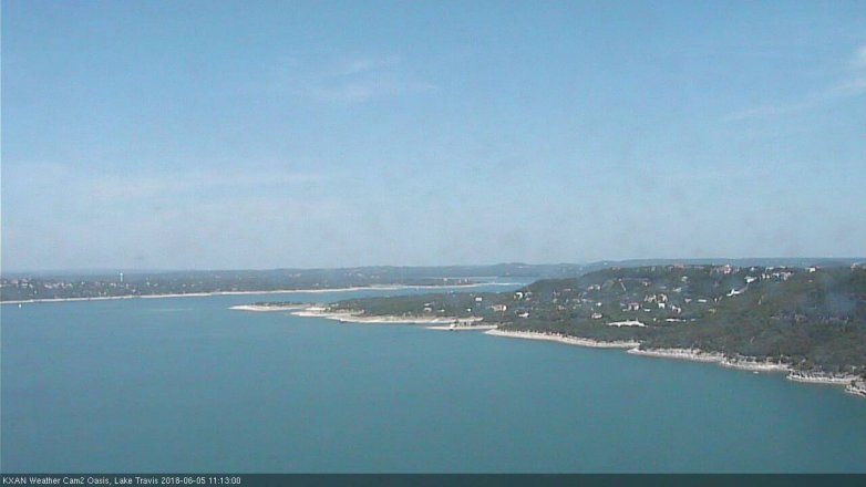 Lake Travis webcam, June 5, 2018 10:15 AM CT