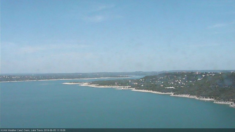 Lake Travis webcam, June 5, 2018 10:20 AM CT