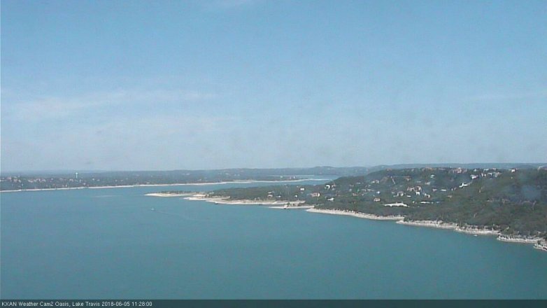 Lake Travis webcam, June 5, 2018 10:30 AM CT