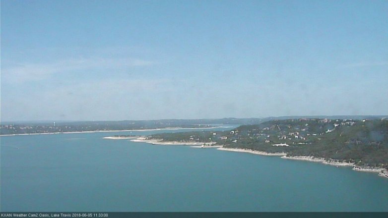 Lake Travis webcam, June 5, 2018 10:35 AM CT