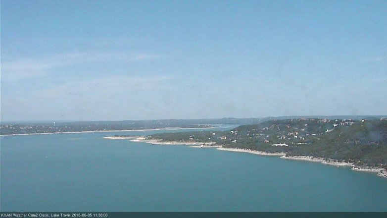 Lake Travis webcam, June 5, 2018 10:40 AM CT