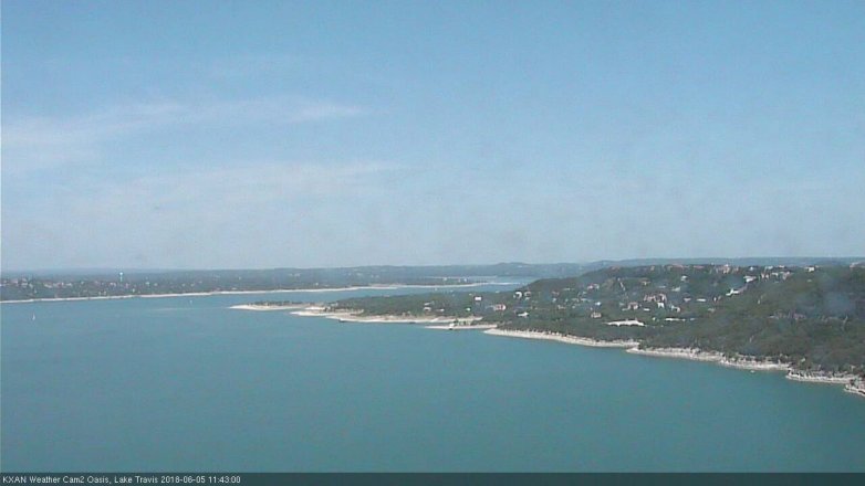 Lake Travis webcam, June 5, 2018 10:45 AM CT