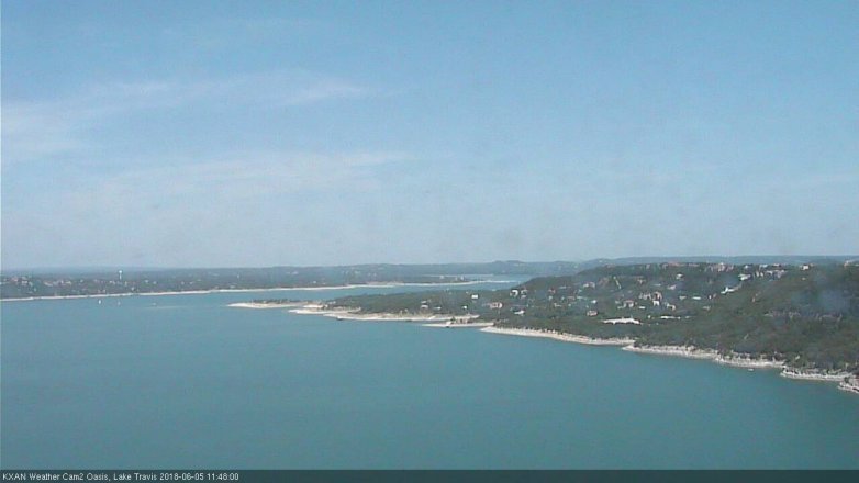 Lake Travis webcam, June 5, 2018 10:50 AM CT