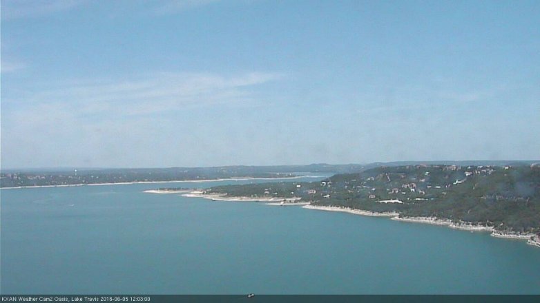 Lake Travis webcam, June 5, 2018 11:05 AM CT