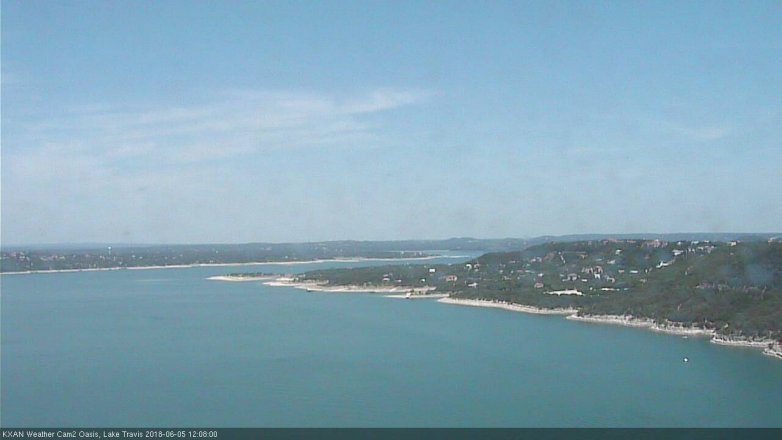 Lake Travis webcam, June 5, 2018 11:10 AM CT