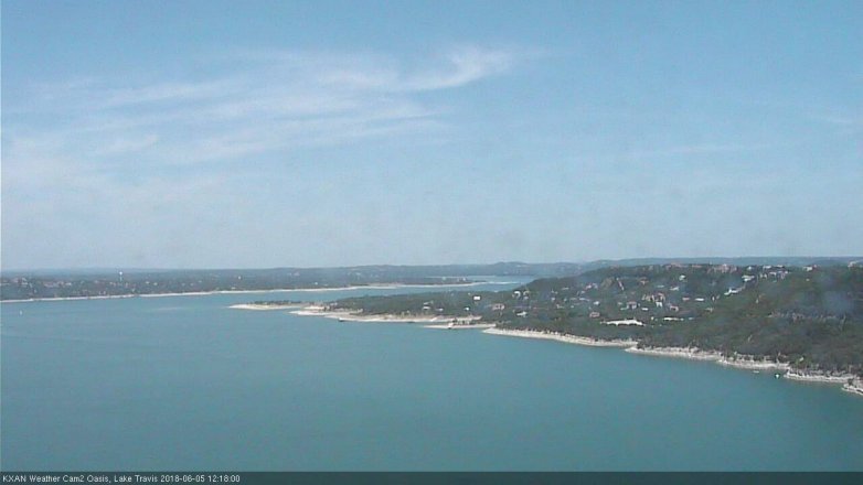 Lake Travis webcam, June 5, 2018 11:20 AM CT