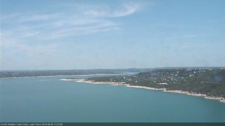 Lake Travis webcam, June 5, 2018 11:25 AM CT