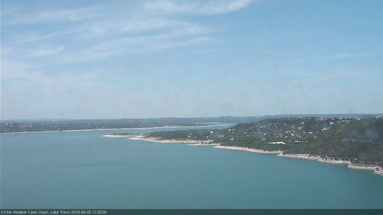 Lake Travis webcam, June 5, 2018 11:30 AM CT