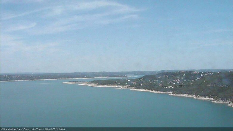 Lake Travis webcam, June 5, 2018 11:35 AM CT
