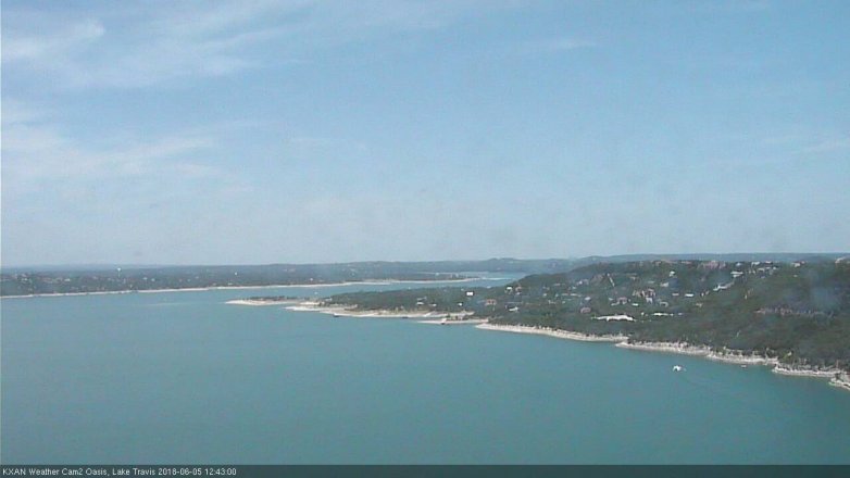 Lake Travis webcam, June 5, 2018 11:45 AM CT