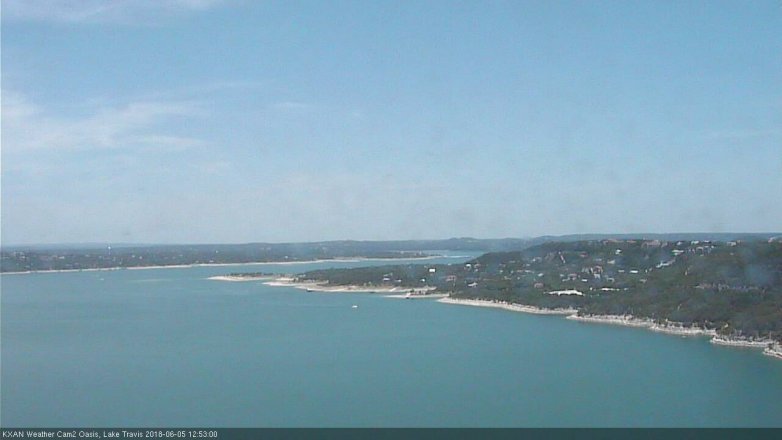 Lake Travis webcam, June 5, 2018 11:55 AM CT