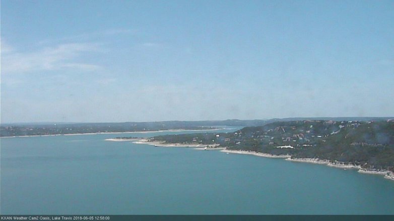 Lake Travis webcam, June 5, 2018 12:00 PM CT