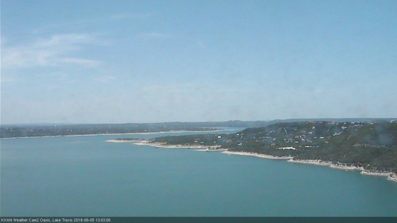 Lake Travis webcam, June 5, 2018 12:05 PM CT