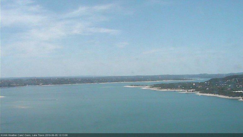 Lake Travis webcam, June 5, 2018 12:15 PM CT