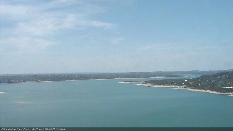 Lake Travis webcam, June 5, 2018 12:20 PM CT