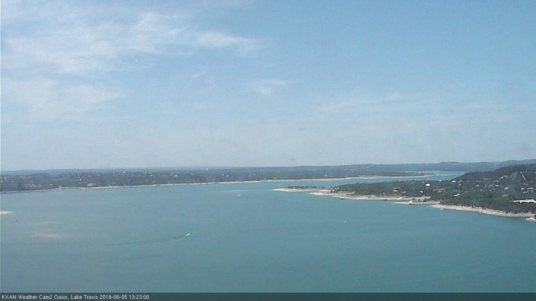 Lake Travis webcam, June 5, 2018 12:25 PM CT