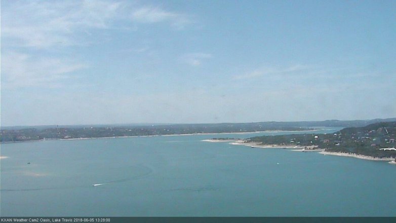 Lake Travis webcam, June 5, 2018 12:30 PM CT