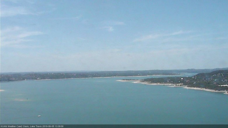 Lake Travis webcam, June 5, 2018 12:40 PM CT