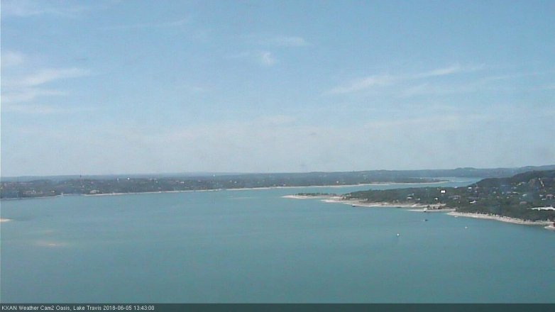 Lake Travis webcam, June 5, 2018 12:45 PM CT
