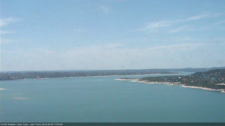 Lake Travis webcam, June 5, 2018 12:55 PM CT