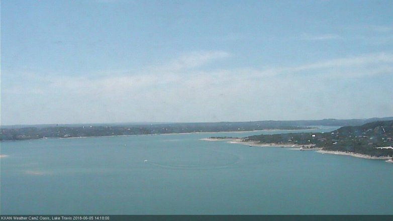 Lake Travis webcam, June 5, 2018 1:20 PM CT
