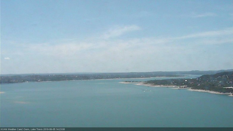 Lake Travis webcam, June 5, 2018 1:25 PM CT