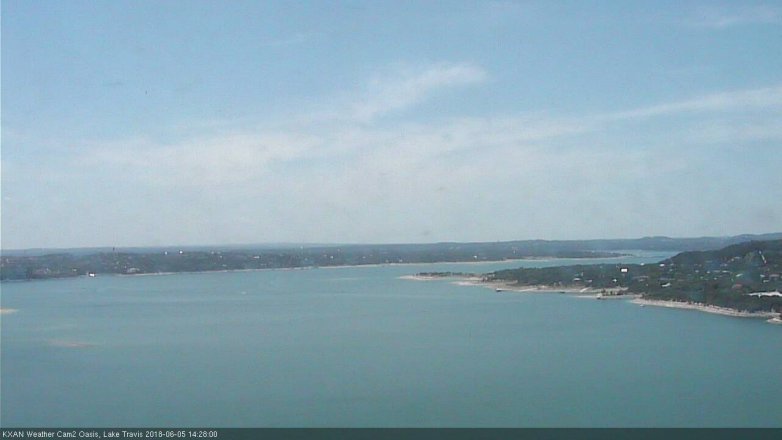 Lake Travis webcam, June 5, 2018 1:30 PM CT
