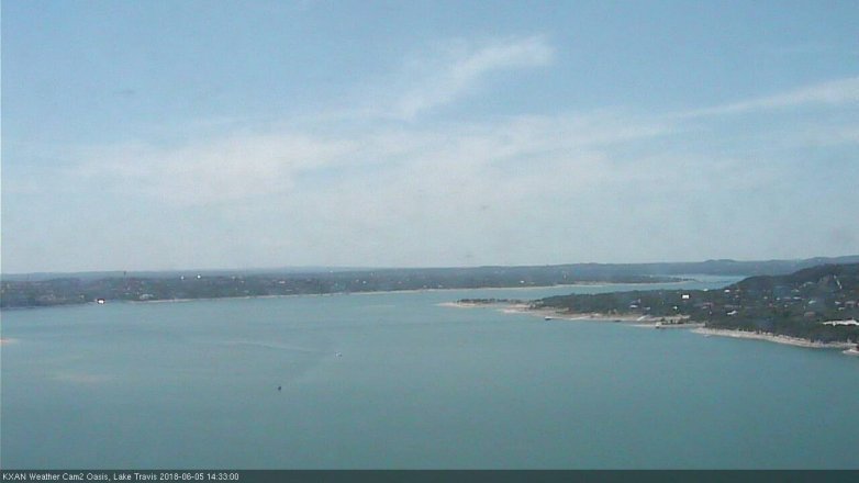 Lake Travis webcam, June 5, 2018 1:35 PM CT