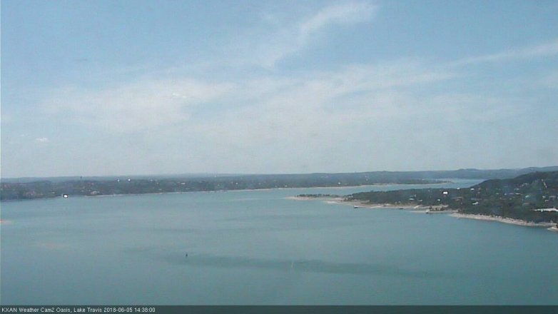 Lake Travis webcam, June 5, 2018 1:40 PM CT