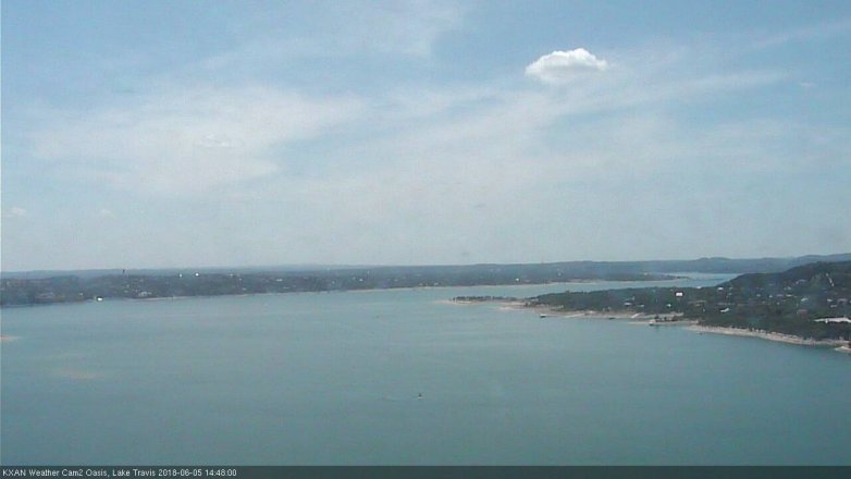 Lake Travis webcam, June 5, 2018 1:50 PM CT