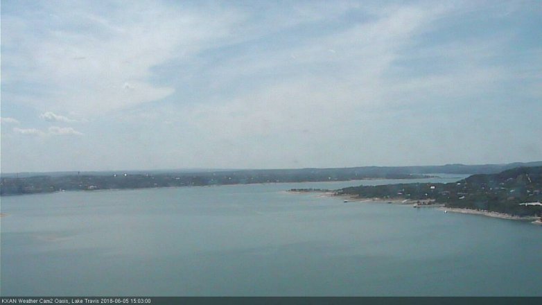 Lake Travis webcam, June 5, 2018 2:05 PM CT