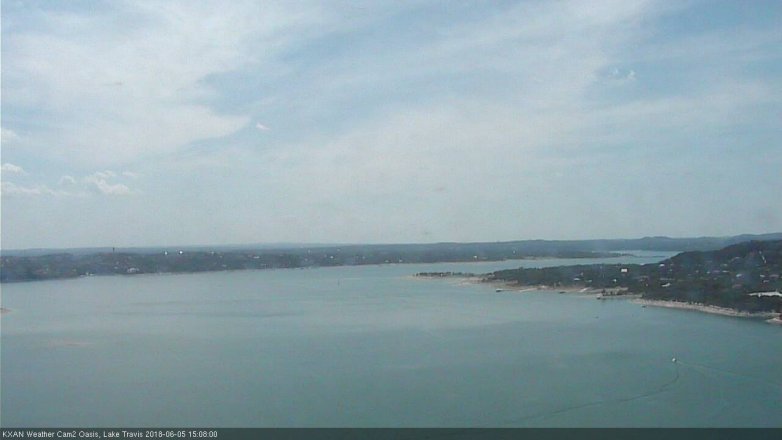 Lake Travis webcam, June 5, 2018 2:10 PM CT