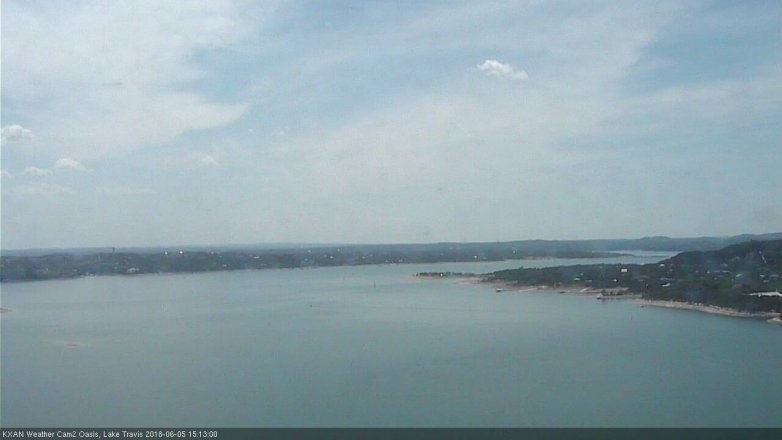 Lake Travis webcam, June 5, 2018 2:15 PM CT