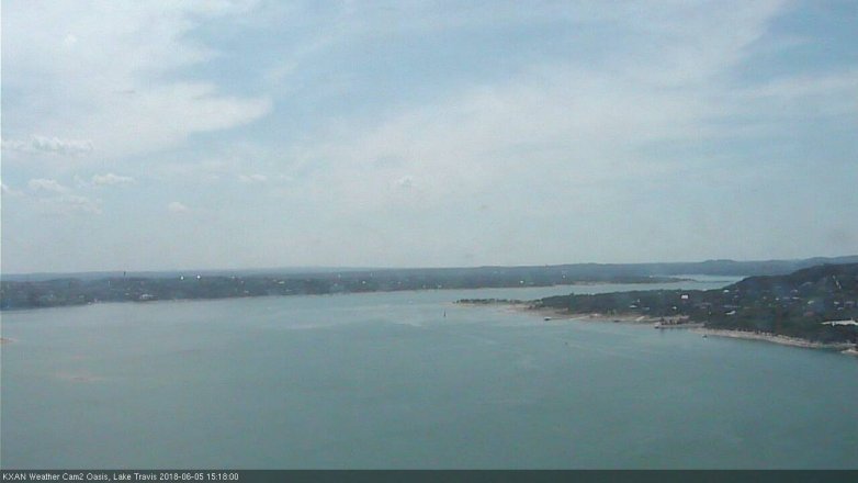 Lake Travis webcam, June 5, 2018 2:20 PM CT