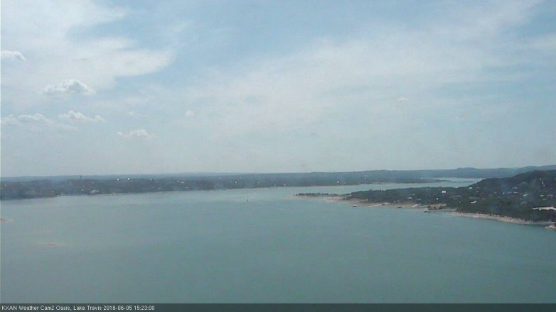 Lake Travis webcam, June 5, 2018 2:25 PM CT