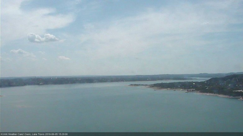 Lake Travis webcam, June 5, 2018 2:30 PM CT