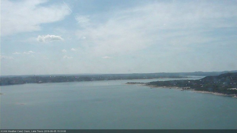 Lake Travis webcam, June 5, 2018 2:35 PM CT
