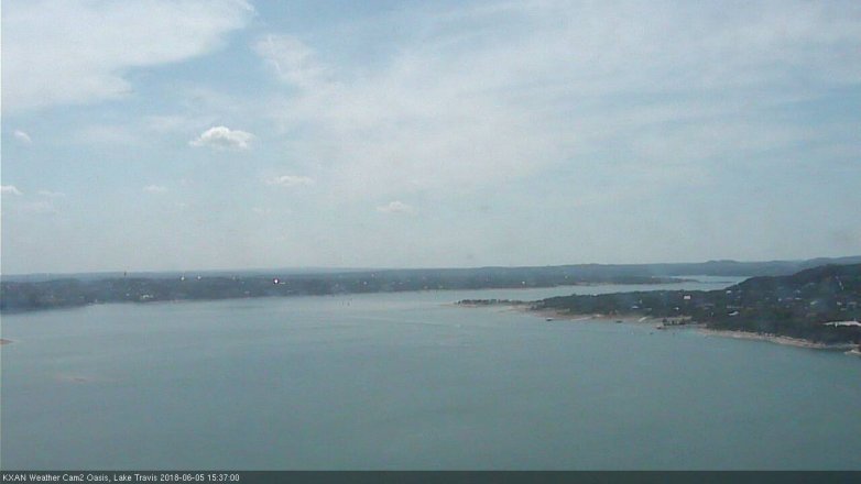 Lake Travis webcam, June 5, 2018 2:40 PM CT