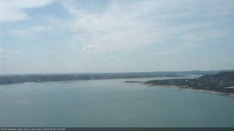 Lake Travis webcam, June 5, 2018 2:45 PM CT
