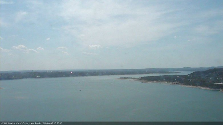 Lake Travis webcam, June 5, 2018 2:55 PM CT