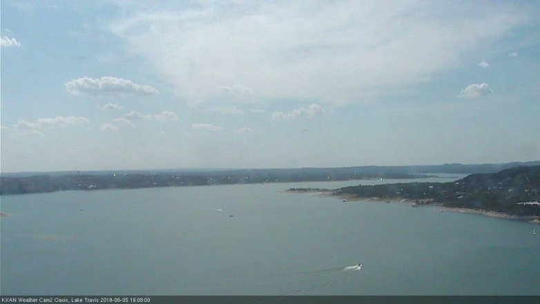 Lake Travis webcam, June 5, 2018 3:10 PM CT