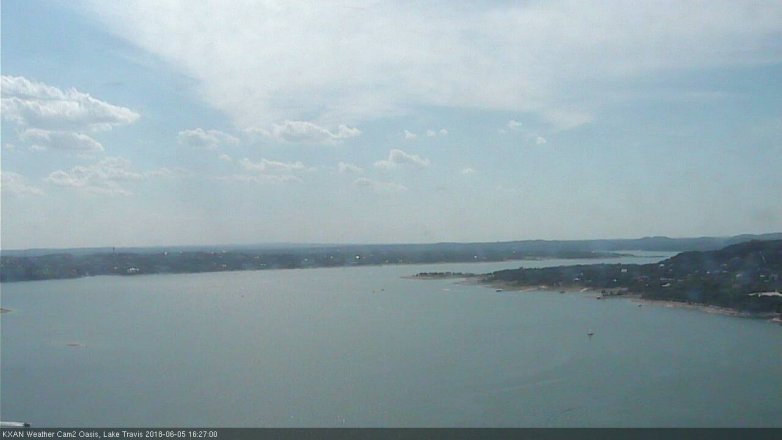 Lake Travis webcam, June 5, 2018 3:30 PM CT