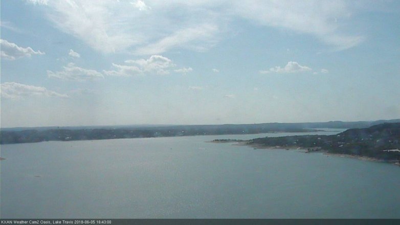 Lake Travis webcam, June 5, 2018 3:45 PM CT