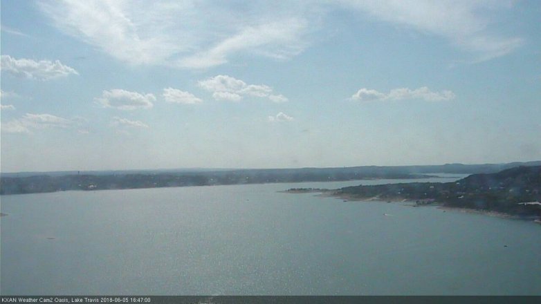 Lake Travis webcam, June 5, 2018 3:50 PM CT