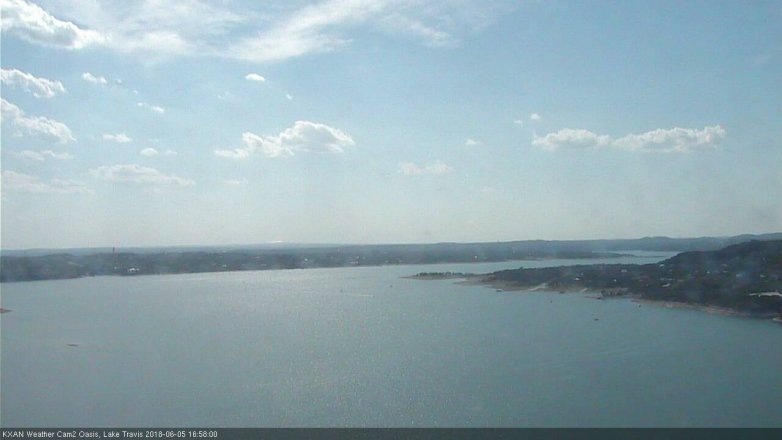 Lake Travis webcam, June 5, 2018 4:00 PM CT