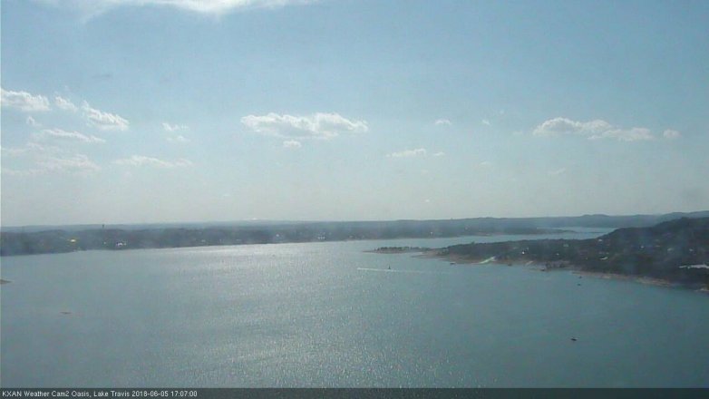 Lake Travis webcam, June 5, 2018 4:10 PM CT