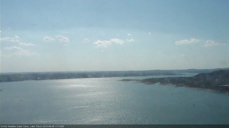 Lake Travis webcam, June 5, 2018 4:15 PM CT