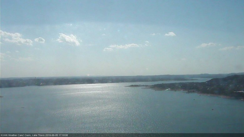 Lake Travis webcam, June 5, 2018 4:20 PM CT